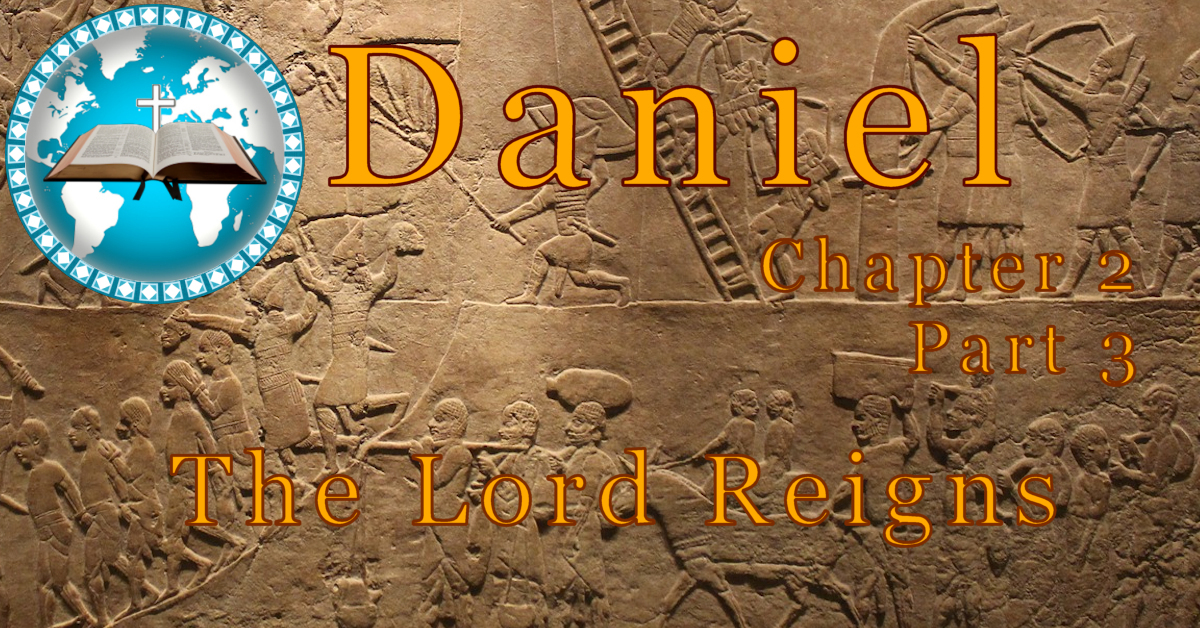 An ancient clay tablet with a battle scene,. Daniel 2 part 3, The Lord Reigns